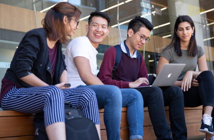 Students sitting together at UNSW